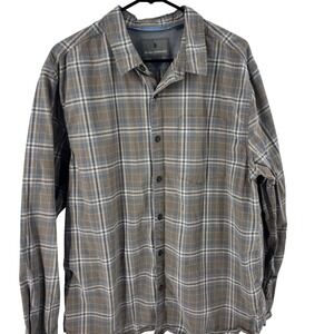 Royal Robbins Men's Plaid Long Sleeve Button Down Shirt XL